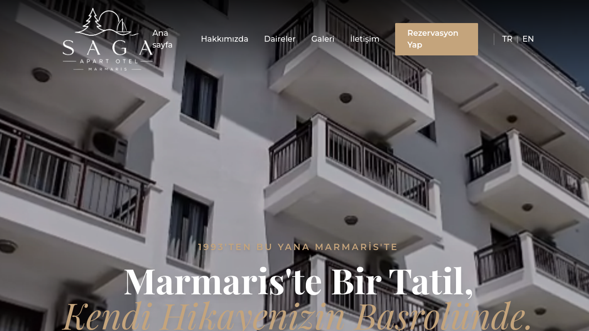 Saga Apart Otel ekran görüntüsü
